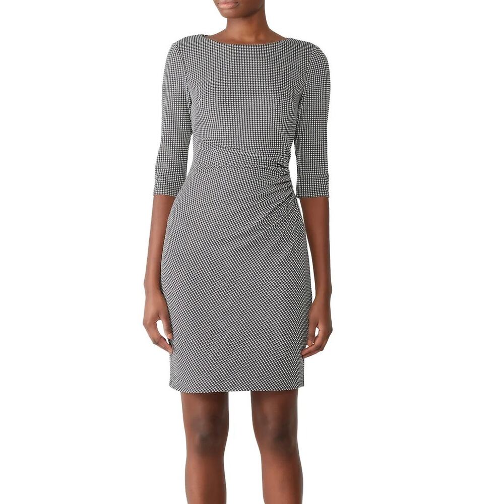 LAUREN RALPH LAUREN Gingham Cierra Dress
 Dress Black White Size 6P